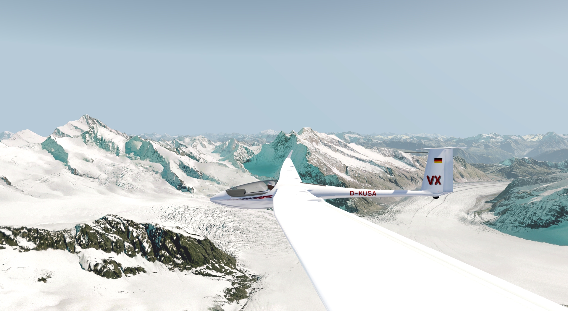 ASH 31 Mi in the AeroflyFS flight simulator