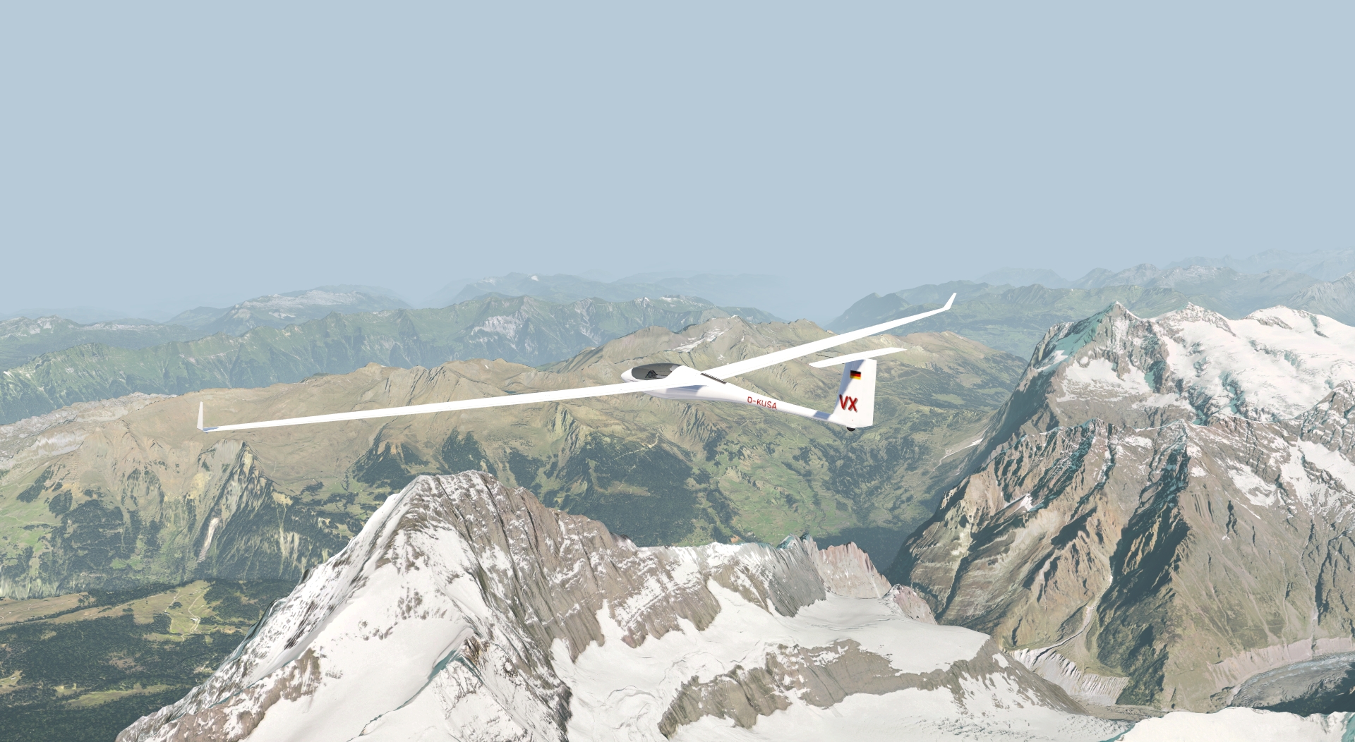 ASH 31 Mi in the AeroflyFS flight simulator