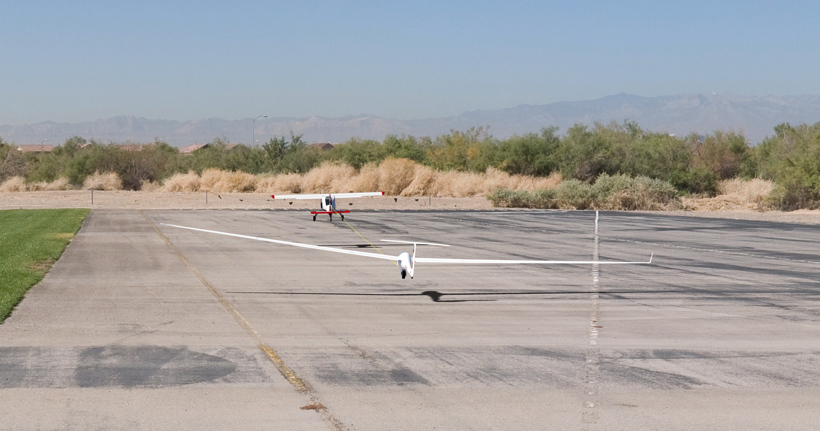 Automatic glider towing in Aerofly RC 8